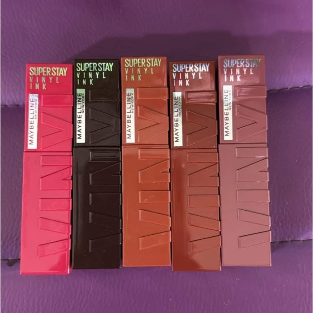 Maybelline Pink and Black Lipstick Collection